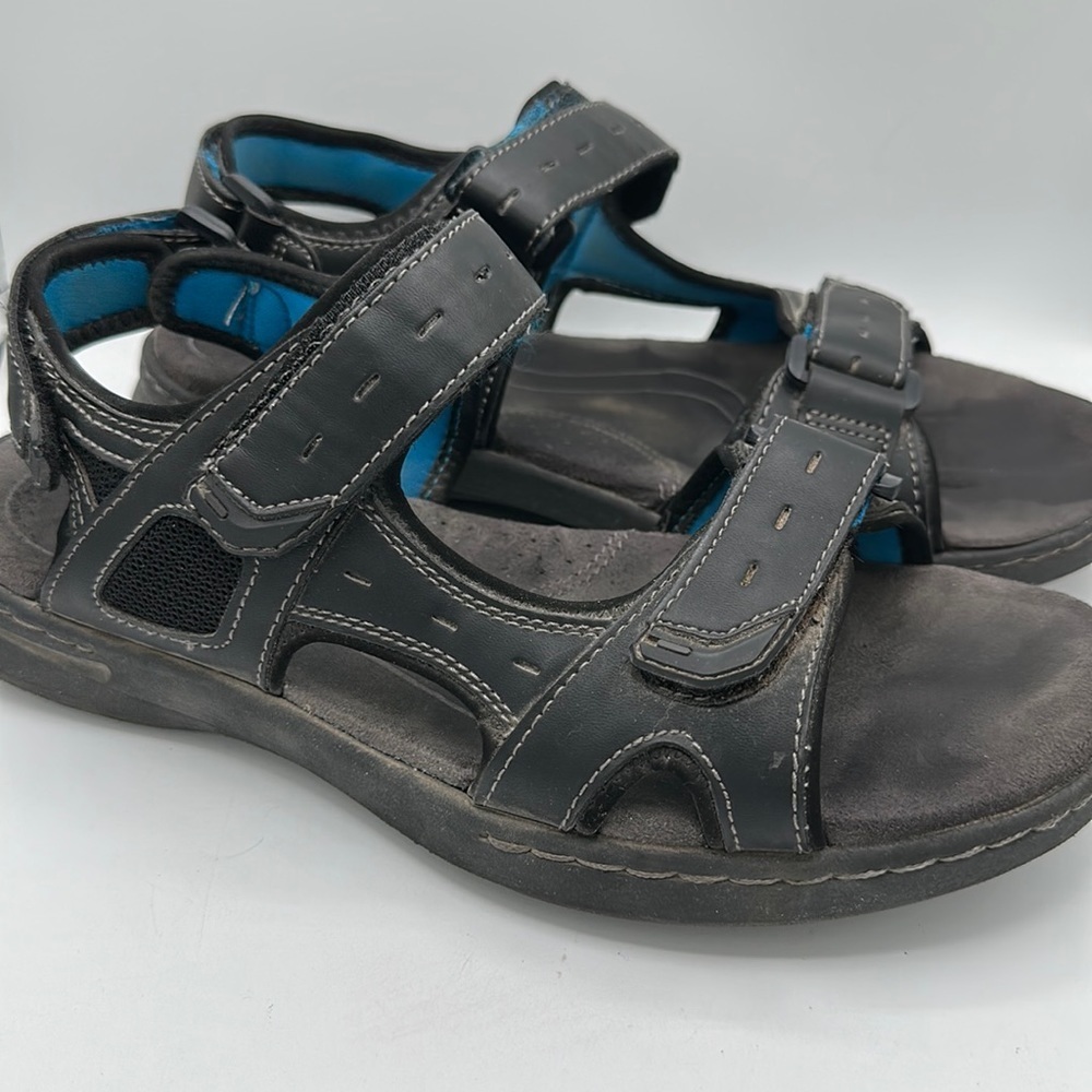 Croft & Barrow black Ortholite comfort sandals, size 10M